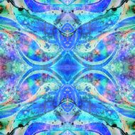 Abstract watercolor texture Painted silk batik textile N10