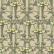 Seamless Pattern with floral ornament N81