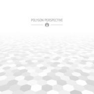 Polygon shapes perspective background