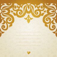 Vector seamless border in Victorian style N34