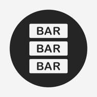 Bar shop sign icon