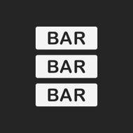 Bar shop sign icon N2