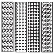 black and white polygon shape pattern