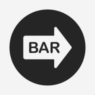 Bar shop sign icon N5