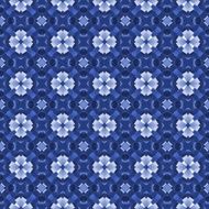 Seamless ornate mosaic pattern or background in blue