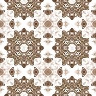 Seamless kaleidoscope texture or pattern on white 4