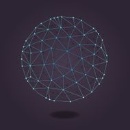 Isolated Polygonal Wireframe