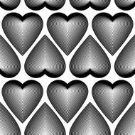 Vector symmetric simple backdrop with hearts ornament