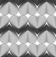 Black and white vector ornamental pattern seamless art backdrop N7