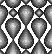 Ornate vector monochrome abstract background with black lines N2