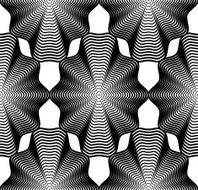 Continuous vector pattern with black graphic lines decorative N5