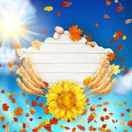 Colorful leaves background EPS 10 N2