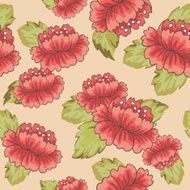 Seamless patterns with flowers vector N8