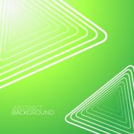 Abstract Green Background With White Triangles N2