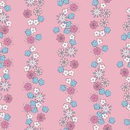 light background romantic floral seamless pattern N4