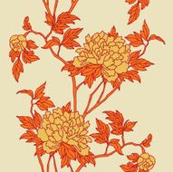 Seamless Pattern with floral ornament N86