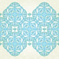 Vector seamless border in Eastern style N43