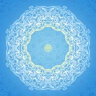 Filigree vector frame in Victorian style N3