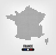 France map dot vector eps10