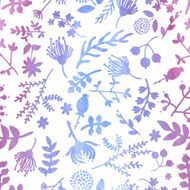 Vector watercolor floral pattern N9