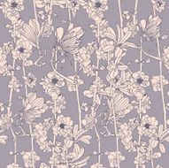 Seamless pattern with apple flowers N6