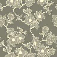 Seamless pattern with apple flowers N7