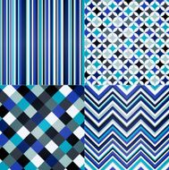 seamless stripe square and zig zag pattern