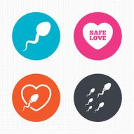 Sperm icons Fertilization or insemination signs N2