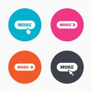 More with cursor pointer icon Details symbols N2