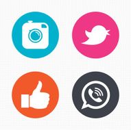 Hipster photo camera Like Chat speech bubble N4