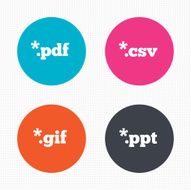 Document signs File extensions symbols N7