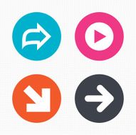Arrow icons Next navigation signs symbols N5