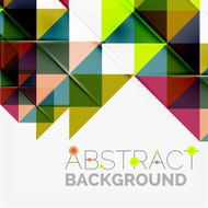 Abstract geometric background Modern overlapping triangles N289