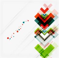Clean colorful unusual geometric pattern design N171