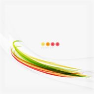 Orange and green wave line design nature eco concept N6