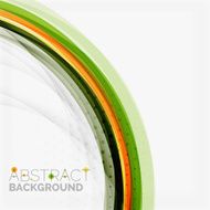 Orange and green wave line design nature eco concept N7