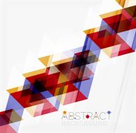 Abstract geometric background Modern overlapping triangles N302