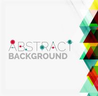 Abstract geometric background Modern overlapping triangles N304