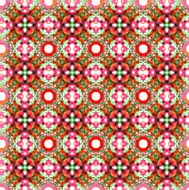 Seamless vector geometric abstract pattern Creative round shapes made of N64