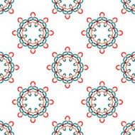 Seamless vector geometric abstract pattern Creative round shapes made of N65