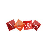 Word concept on color geometric shapes - news N7