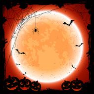 Halloween background with Moon