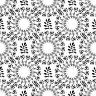Ornamental round floral background Seamless pattern