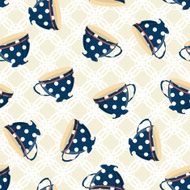 Tea Cups Seamless Pattern N2