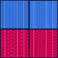 Set of striped patterns