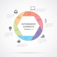 Infographic elements circle N2