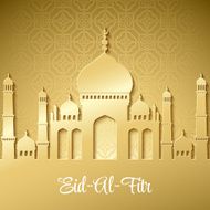 Eid Al Fitr Mubarak Vector background N4