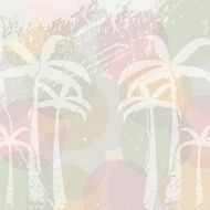 Colorful summer retro beach template