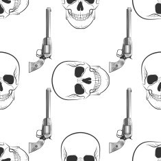 skull and Revolver pattern N2