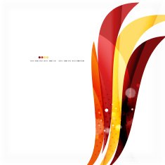Red orange bright feather lines concept